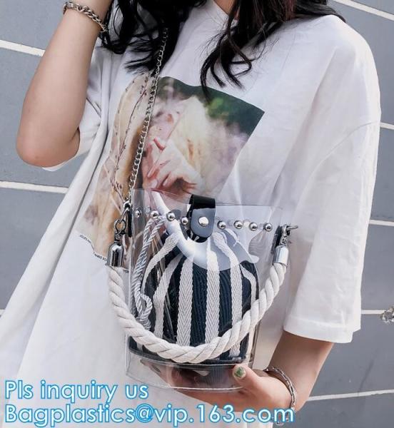 Fashion Ladies PVC Handbag PVC Tote Bag Waterproof Handbag, Vivid printing promotional pvc handbag, pvc branded handbag