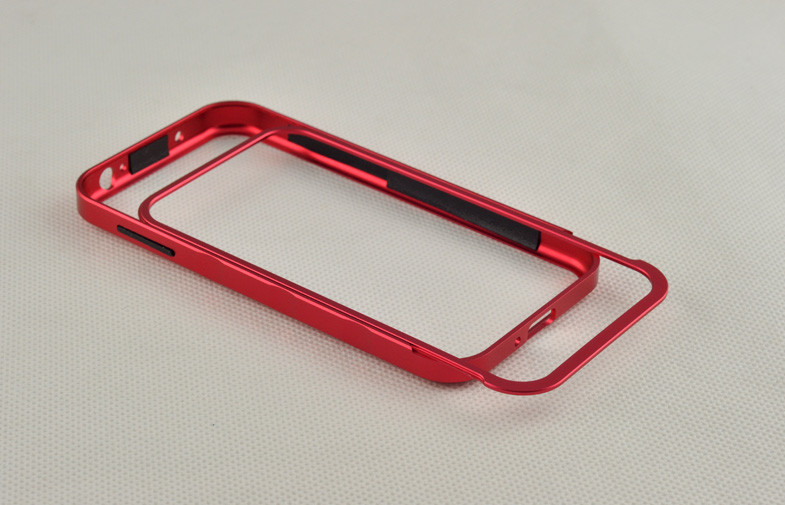 Red Frame Cover For Samsung Galaxy S4 Metal Case With Aluminum Bumper