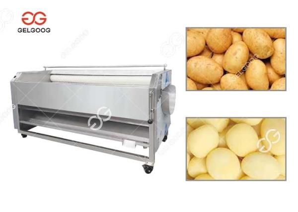 Potato Carrot Washing And Peeling Two In One Machine Small Scale