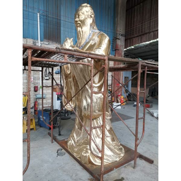 Custom Bronze Famous Portrait Sculpture Manual Forging Human Figure Sculpture