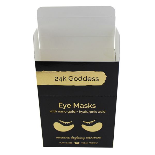 Emballage de boîtes de beauté cosmétiques en papier sur mesure pour masques pour les yeux avec logo