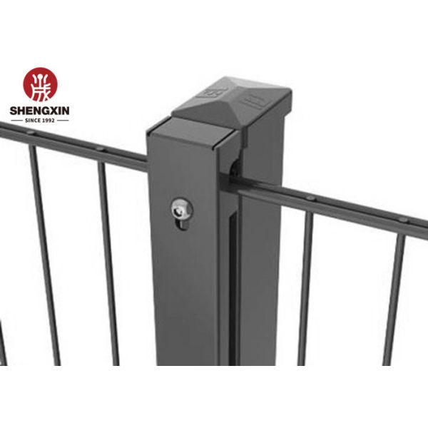 Vertical Wires 6mm PVC Coated Wire Mesh Fence impact resistance