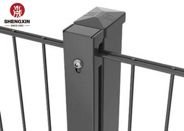 Vertical Wires 6mm PVC Coated Wire Mesh Fence impact resistance