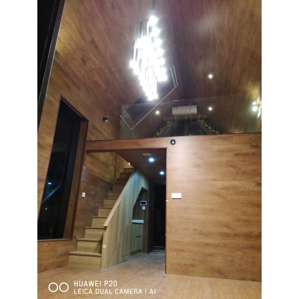 Luxury Prefab Loft House , Prefabricated Modular Homes Aluminum Structure Wooden Interior