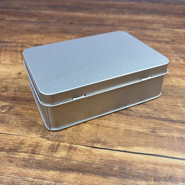 Rectangular Tinplate Box Toy & Cosmetic Storage Metal Box Flip Top Blind Box Metal Can