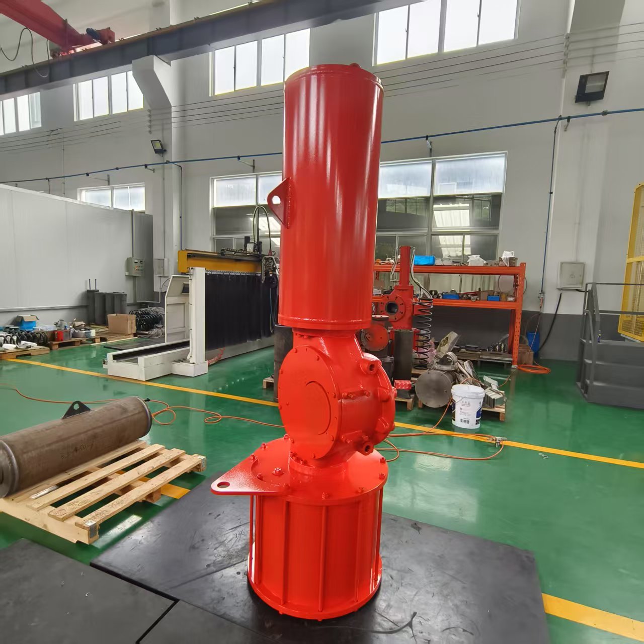 Aluminum Alloy Scotch Yoke Pneumatic Actuator Red Ball Valve Actuator