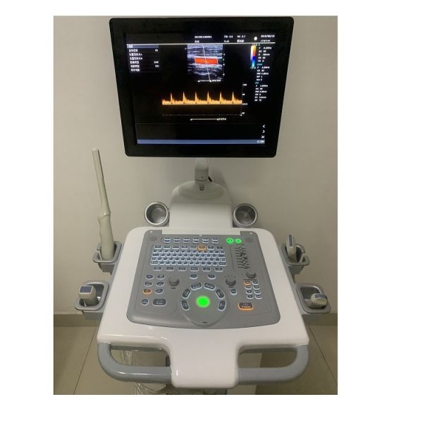 Hospital Outside Trolley 15Inch Ultrasound Machine Ultrasound Digital Color Doppler Ultrasound Machines edical