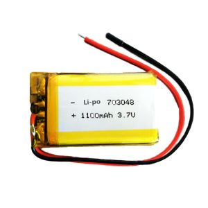 703048 lítio Ion Battery Emergency Light 1100mAh 3,7 V 33g