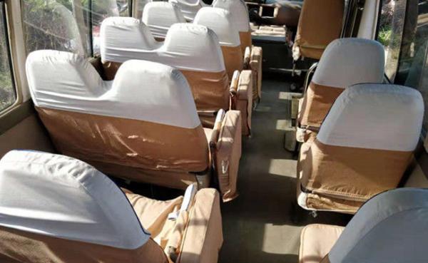 Diesel Fuel Reliable Second Hand Toyota Coaster Bus 1HZ Engine With 29 Seats