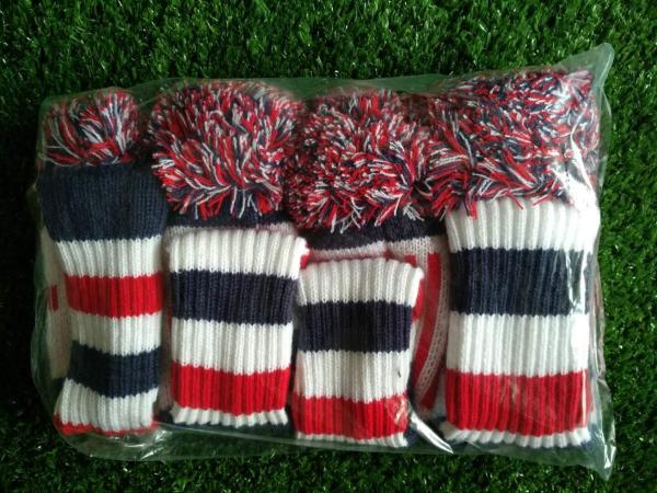 knitted head cover , golf knitted head cover , golf head cover  , golf headcover