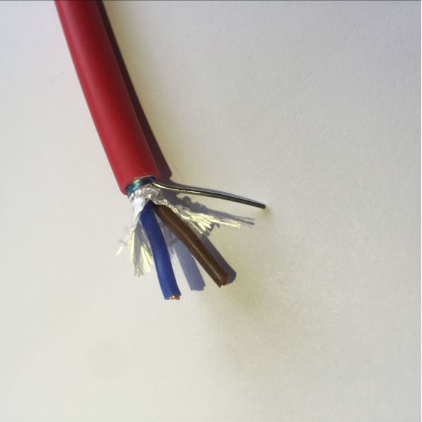 PH120 Fire Resistant Cable 2 Core Bare Copper Silicone Insulation LSZH Jacket