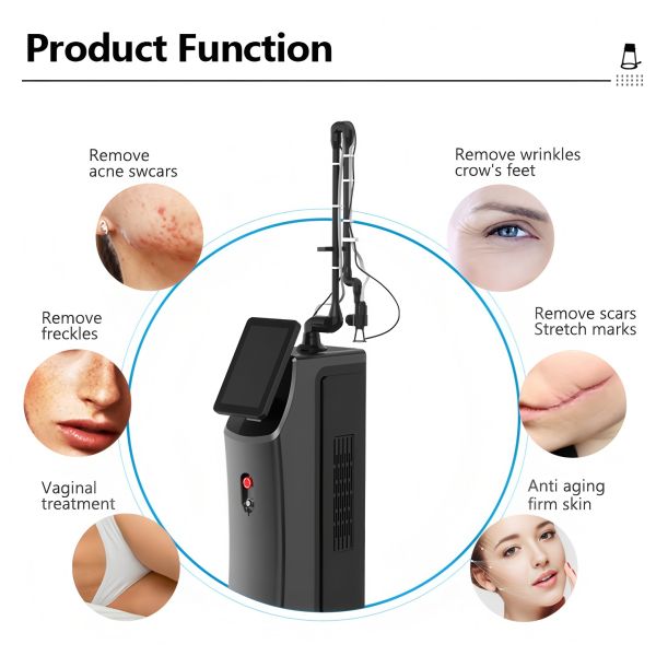 Medical Fractional CO2 Laser Device 60W For Acne Scar Treatment / Skin Rejuvenation