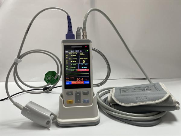 Handheld Vital Signs Monitor SpO2 NIBP TEMP PR Modes For Clinic Home Monitoring