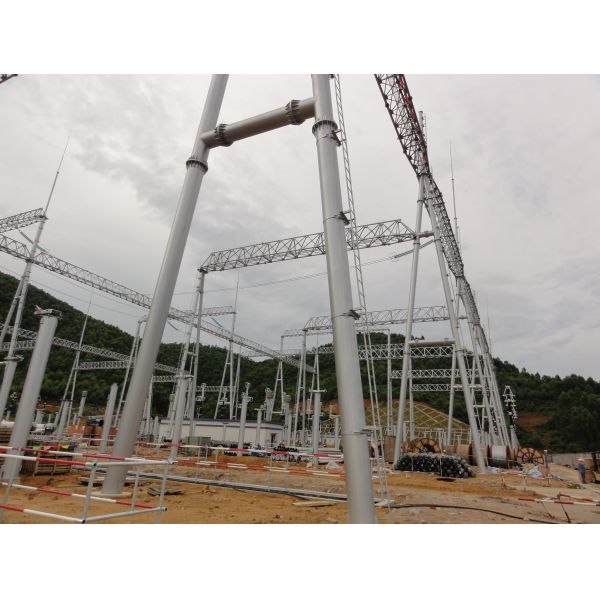 220 Кв гальванизировали широко используемую башню 10м-200м поляка трубки стальных труб Моно