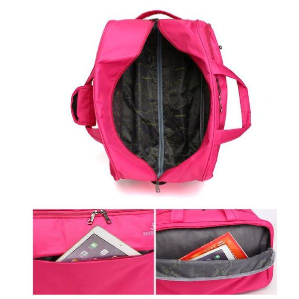 Вагонетка вещевого мешка нейлона женщин людей общая с колесами