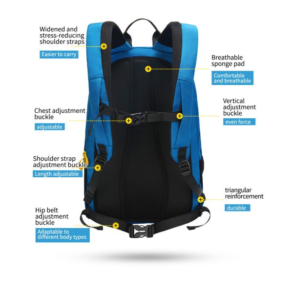 T-B9280 New Trending Waterproof Hiking Backpack Mountaineering Bag With Reflective Strip