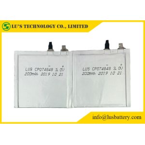 Батареи лития Limno2 CP074848 200mah 3.0V для удостоверения личности