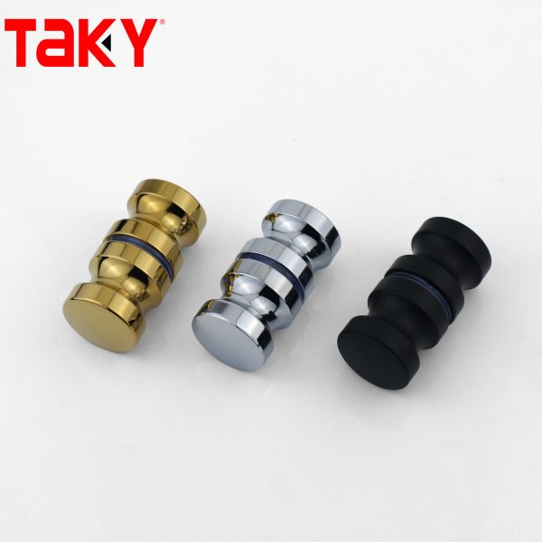 Stainless Steel Glass Door Handle Round Handle Knob for Tempered Bathroom Shower Glass Door