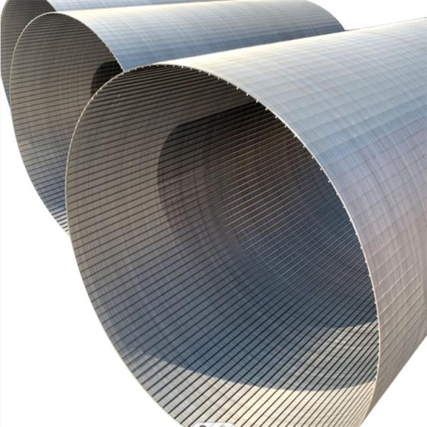 25um a cunha V entalhou o cilindro da peneira de Johnson Screens Stainless Steel 316 do fio