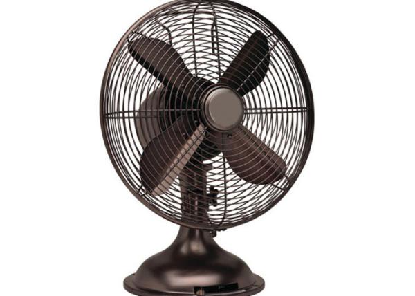 12 inch retro desk fan Metal Grill chrome copper wire 110V metal air cooling