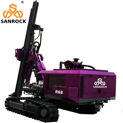 Crawler Hydraulic Drilling Rig 50m Depth Mining Borehole DTH Drilling Rig Equipment