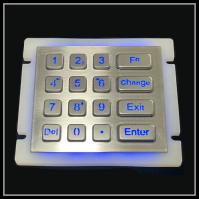 Chave 16 impermeável do metal de aço inoxidável luminoso do teclado do controle de acesso 304