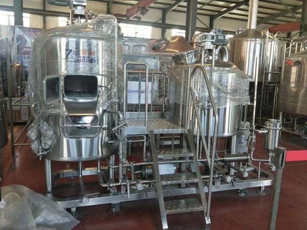 300L Per Batch Micro Beer Brewing Equipment Electric Heating For Hotel / Brewpub