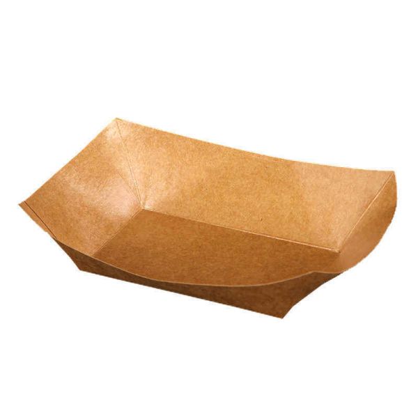 Custom Biodegradable Paper Food Boat Heavy Duty