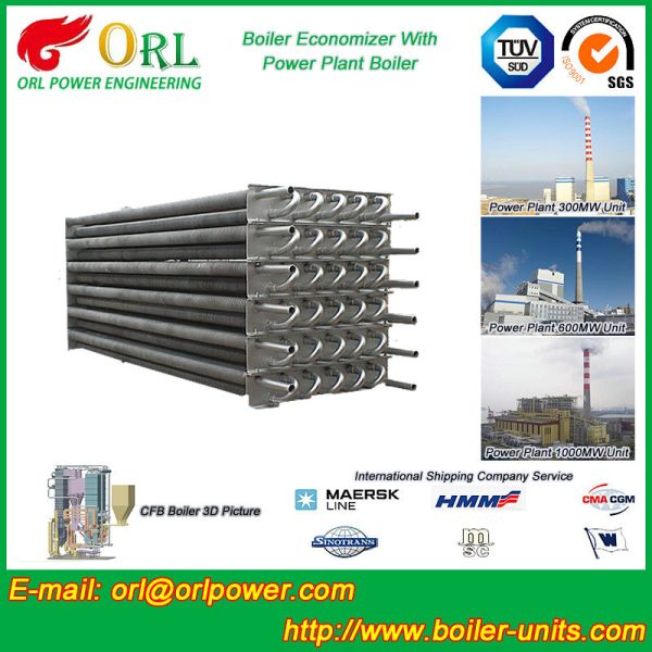 Steel Coal Boiler Stack Economizer Excellent Anti Wear Performance