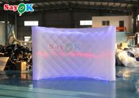 Nuevo atractivo Led pared inflable LED inflables blanco pared de la cabina de fotos para el evento