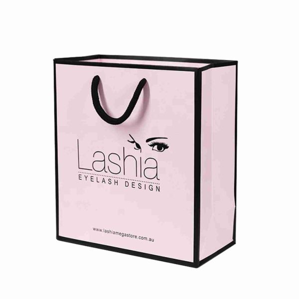 Eco friendly Pink Souvenir Shopping Bag wedding gift paper bags Custom Offset Printing