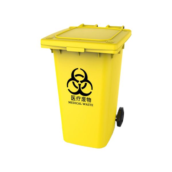 240 liter waste plastic bin trash can with pedal  mobile waste bin