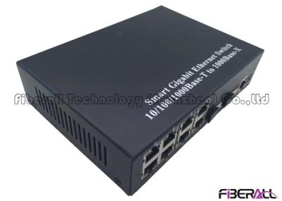 100M/1000M Fiber Ethernet Switch With Two Simplex SC Optical Ports And 8 LAN Ports
