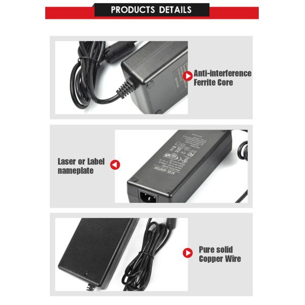 UL CUL FCC CE ROHS GS KS SAA CB Certified Desktop DC Adaptor 36V 28V 24V 12V 4A 5A 6A 7A 8A 9A 10A Power AC Adapter