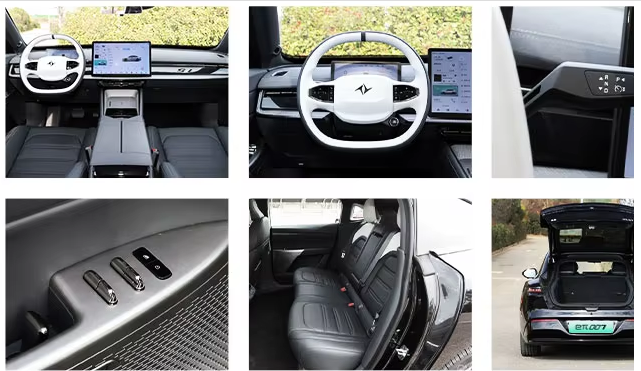 4880*1895*1460 longitud * anchura * altura 400 potencia máxima Dongfeng Yipai 007 automóvil eléctrico deportivo con 540 rango de eficiencia energética