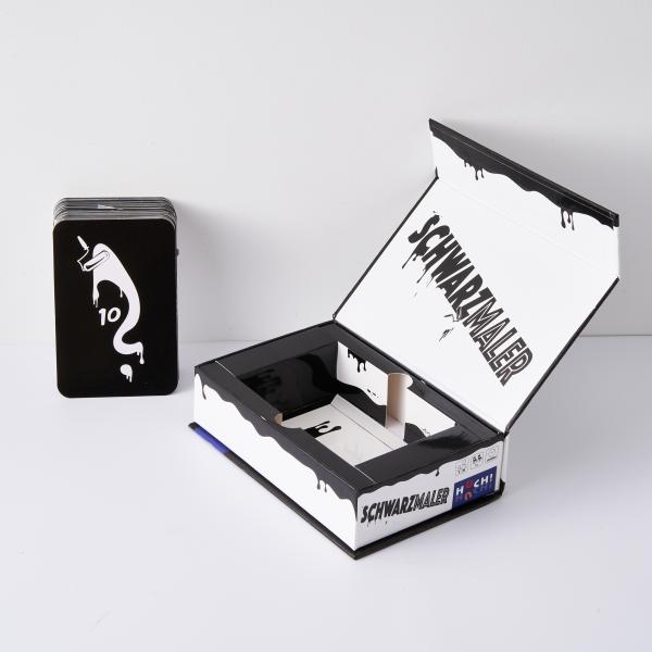 OEM Game Card Cardboard Flip Box With Paper Tray Playing Cards Game Packaging Box