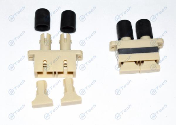 Multi Mode SC-ST Fiber Optic Connector Adapters Plastic Duplex Repeatability 0.2dB