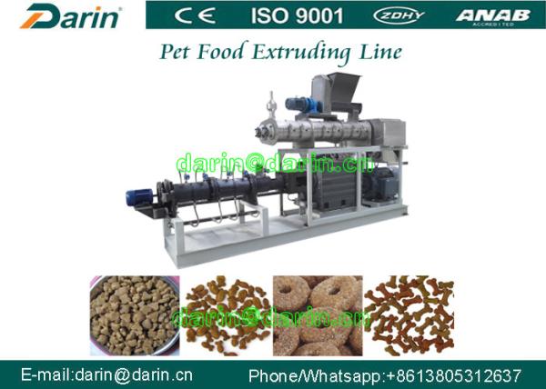 Automatic Stainless Steel Pet Cat / Fish Feed Pellet Production Line