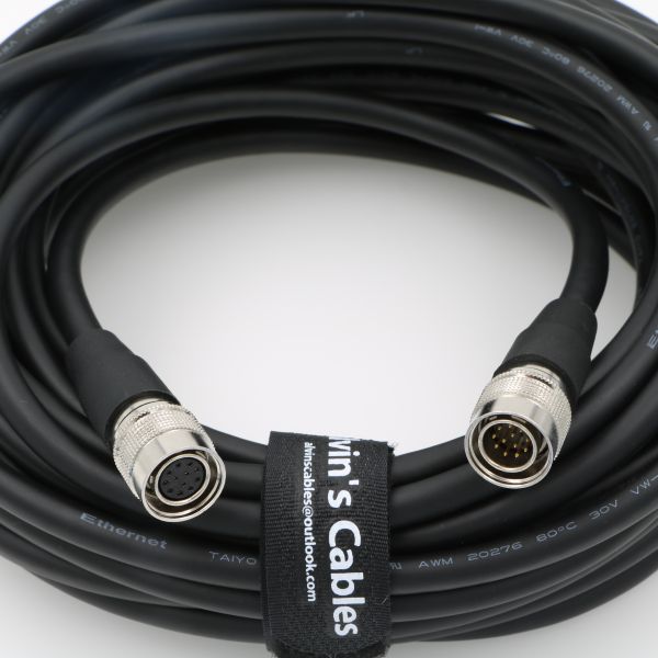 Мужчина 12 Пин Хиросе к женскому коаксиальному кабелю для камеры Соны сети промышленной