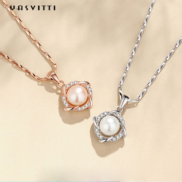 бриллиантовое колье жемчуга ожерелиь 14K 28mm ювелирных изделий рождества 8g 45.5cm стерлинговое серебряное