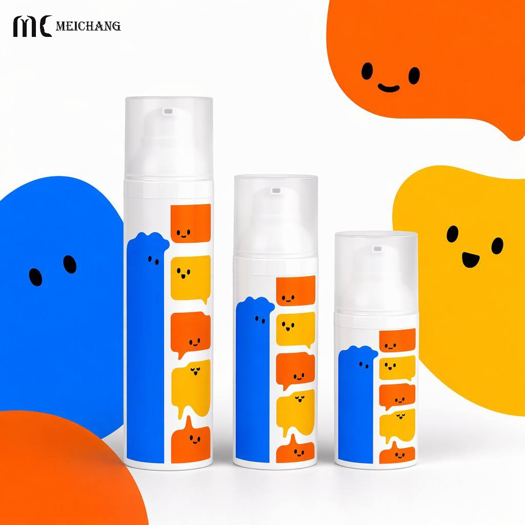 30ml 50ml 75ml Refillable PP Airless Lotion Pump Bottle for Eye Cream and Skincare Packaging(MC-228)