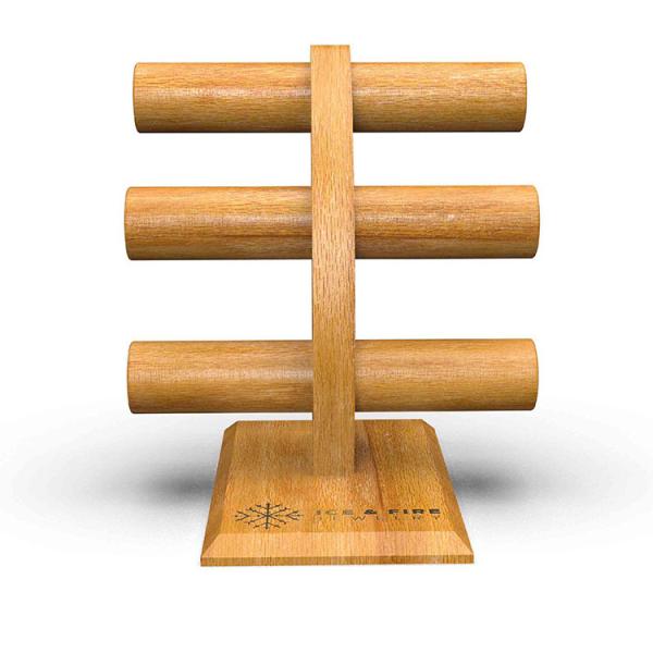 Jewelry Store 3 Tier Tabletop Wood Bracelet Display Bracelet Rack Stand