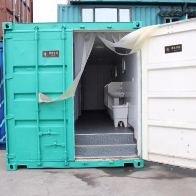 20 pés de cabine do contentor com 5 partes de lavagem de empacotamento Table& Mirrow da caixa de Toliet