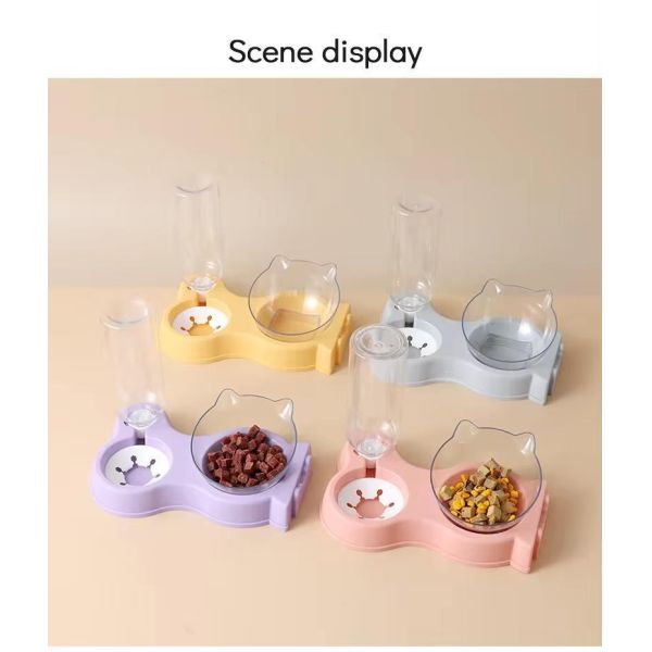 Pet Food Water Elevated Feeding Bowl with Raised Stand Customization Customized Request