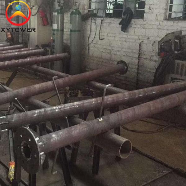 5G Cell Signal Single Pipe Telecommunication Rooftop Pole