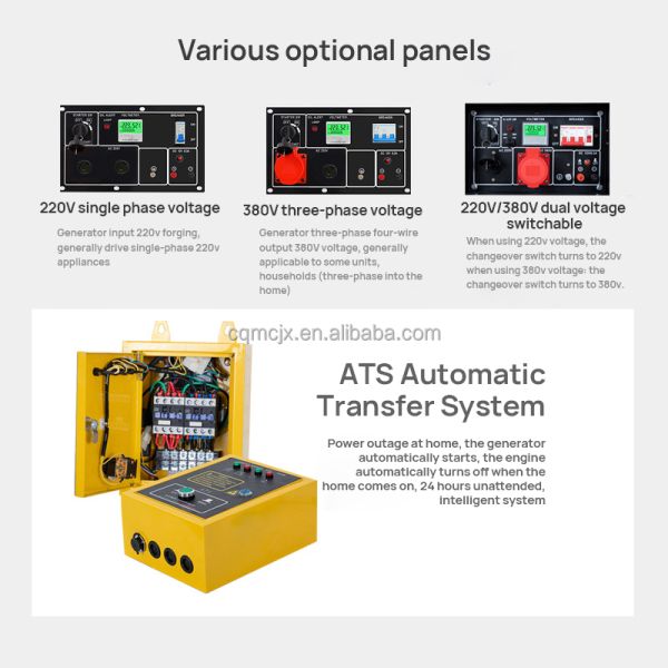 140kg Super Silent 3kva 5kva 8kva 10kva Portable Diesel Generator with ATS Auto Start 20kva 50kw