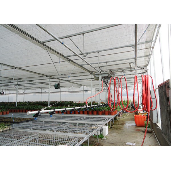 Automatic Self-Propelled Boom Sprinkler Irrigation Machine for Greenhouse