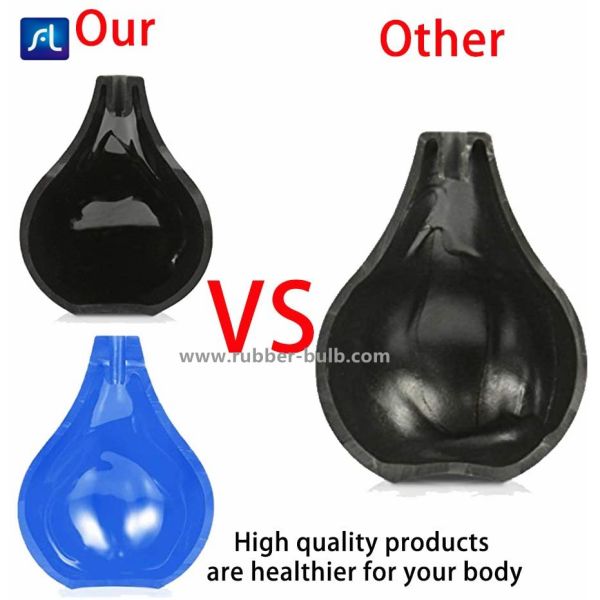 Black Silicone medical rubber Enema Bulb 7.6oz With 19.7in Hose