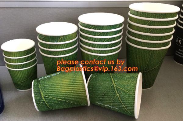 12oz Fine workmanship flexo printing custom design double Kraft paper cup,PAPER PRODUCTS PLATE BOXES CUPS, PARTY SUPPLIE