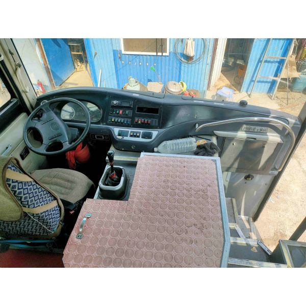 Suspensión usada del resorte plano de Yutong de la conducción a la derecha de Bus MINI Van 43seater del coche con la condición del aire